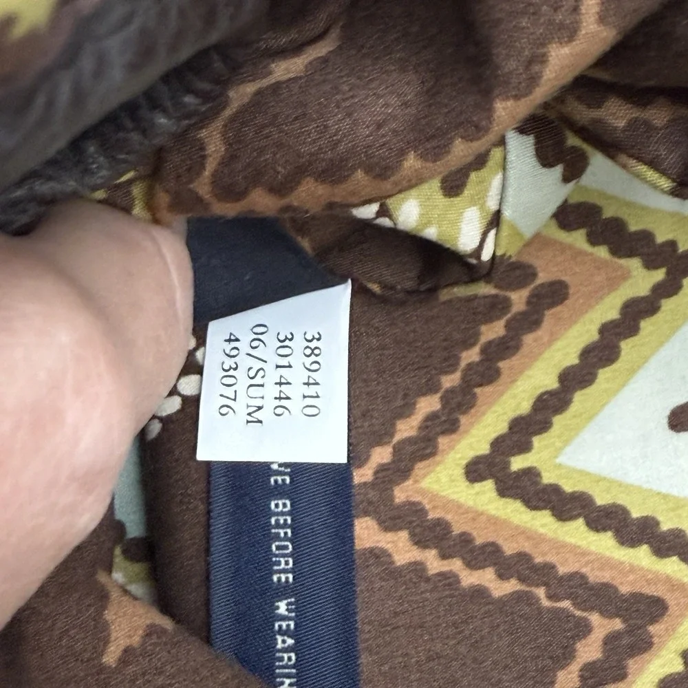 Banana Republic Brown Woven Tote Bag Purse Leather Trim Boho‎ Hippie Y2K - Picture 9 of 12